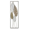 Pannello In Ferro E Legno Foglie -b- cm 30,5x2,5x99,5