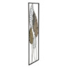 Pannello In Ferro E Legno Foglie -b- cm 30,5x2,5x99,5