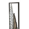 Pannello In Ferro E Legno Foglie -b- cm 30,5x2,5x99,5