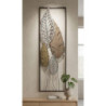 Pannello In Ferro E Legno Foglie -b- cm 30,5x2,5x99,5