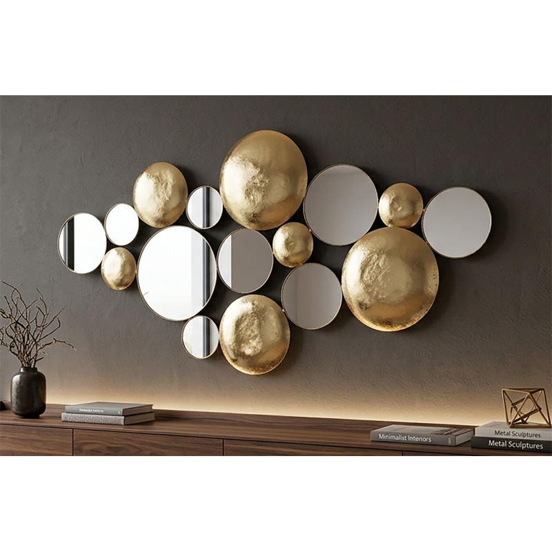 Pannello Gold Mirror Glam cm 118x2,5x60