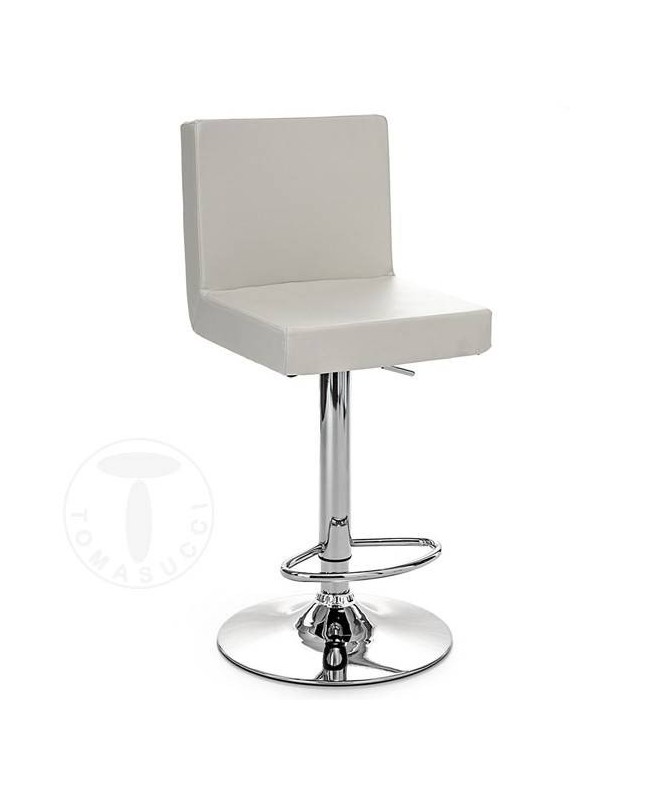 Sgabello in pelle sintetica Confort - set da 2 bianco