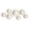Pannello/specchio Gold Round cm 124,5x4x53,5