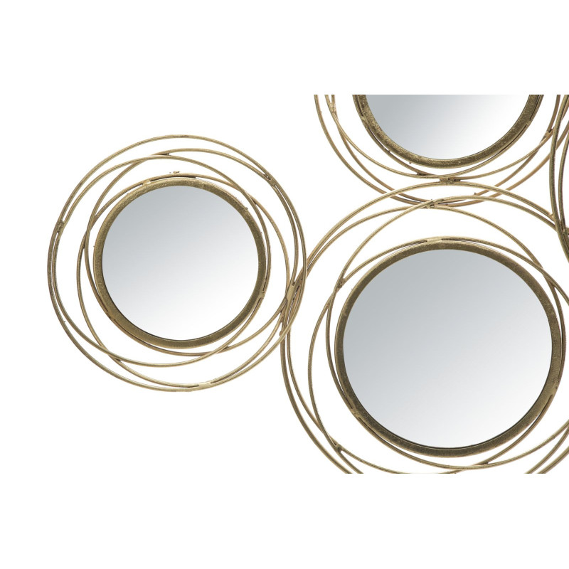 Pannello/specchio Gold Round cm 124,5x4x53,5