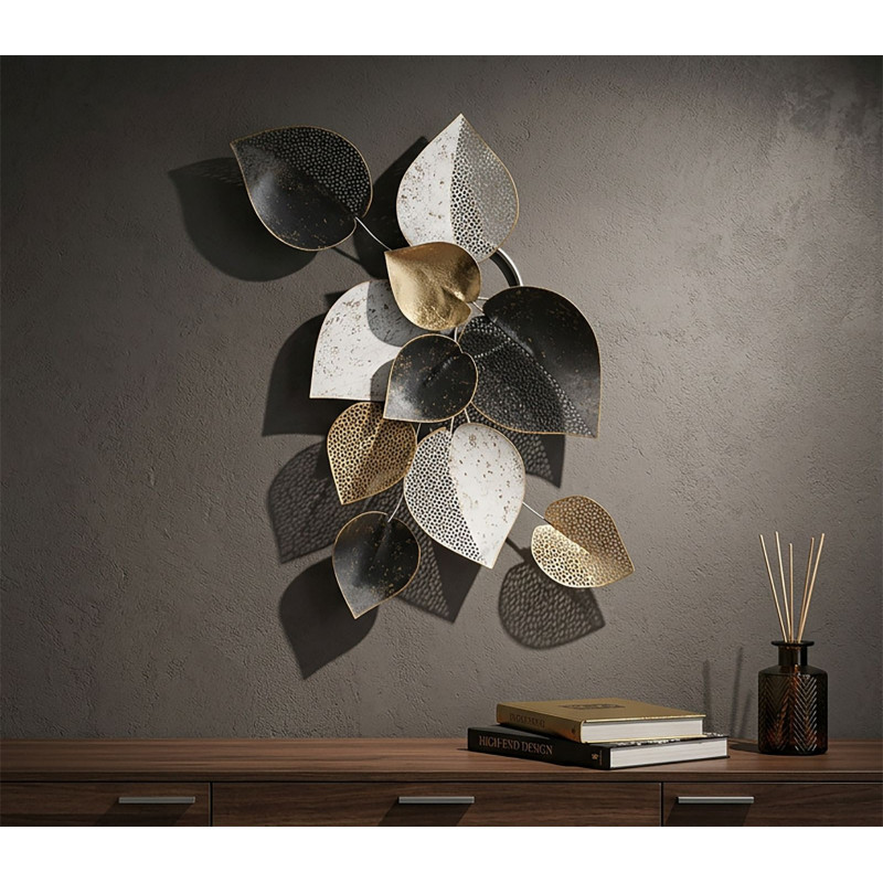 Pannello In Ferro Half Leaf -b- cm 62,5x5,5x40