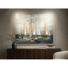 Dipinto Su Tela Gold Boat cm 100x2,8x80