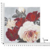 Dipinto Su Tela Red Flower Square cm 90x3,7x90