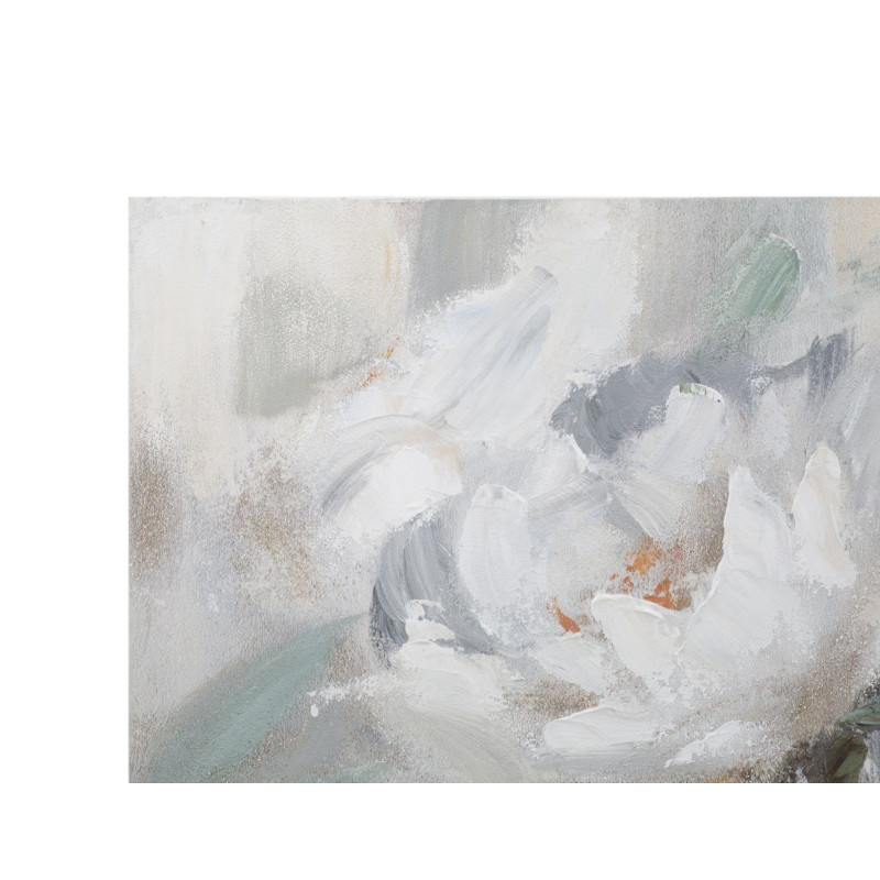 Dipinto Su Tela Crem Flower cm 80x3,7x100