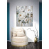 Dipinto Su Tela Crem Flower cm 80x3,7x100