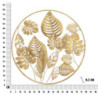 Pannello In Ferro Jungle Round cm ø 80x6.5