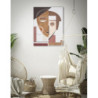 Dipinto Su Tela Ethnic Face cm 60x2,7x80