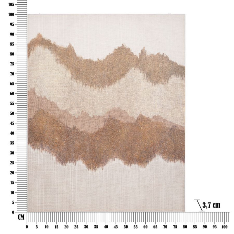 Dipinto Su Tela Browny cm 80x3,7x100