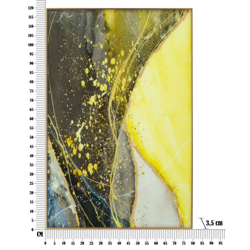 Pannello Vetro Con Cornice Sunny cm 80x3,5x120