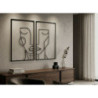 Pannello In Ferro Tribal Simply Coppia cm 60x1x80