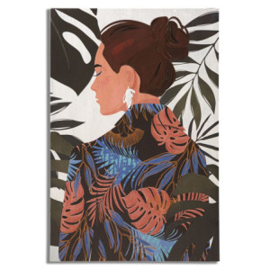 Stampa Dipinto Lady Jungle -b- 80x2,8x120