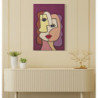 Stampa Dipinta Faces New -b- cm 60x3x90