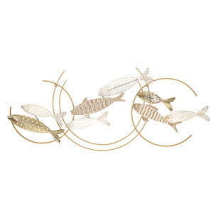 Pannello In Ferro Fishy Move cm 142,9x5x61,6