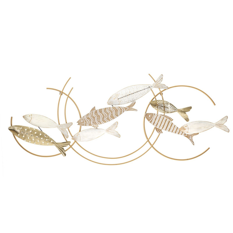 Pannello In Ferro Fishy Move cm 142,9x5x61,6