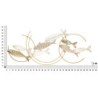 Pannello In Ferro Fishy Move cm 142,9x5x61,6