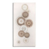 Dipinto Su Tela Circly Con Inserti -b- cm 50x3,2x100