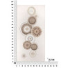 Dipinto Su Tela Circly Con Inserti -b- cm 50x3,2x100