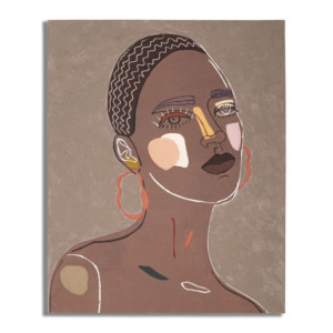 Dipinto Su Tela Tribal -a- cm 80x2,8x100