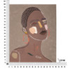 Dipinto Su Tela Tribal -a- cm 80x2,8x100