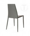Sedia Lion in pelle ecologica - set da 4 grigio