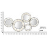 Pannello In Ferro Con Specchi Oporto cm 111x9,5x59
