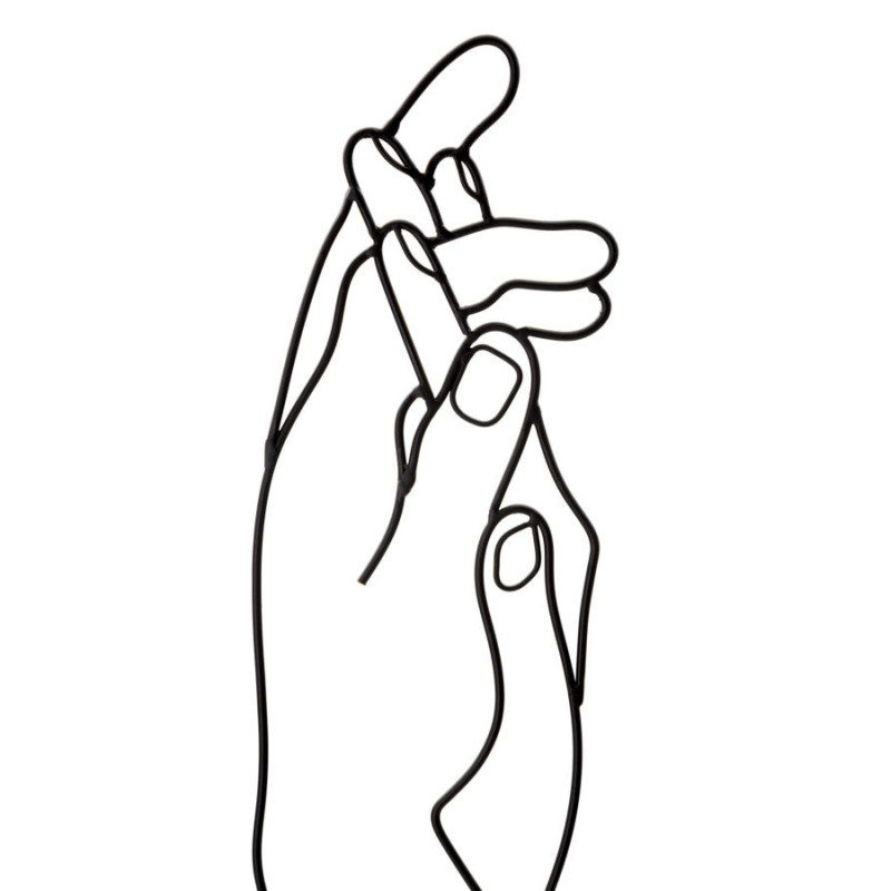 Pannello In Ferro Simply Hands cm 40x1x55