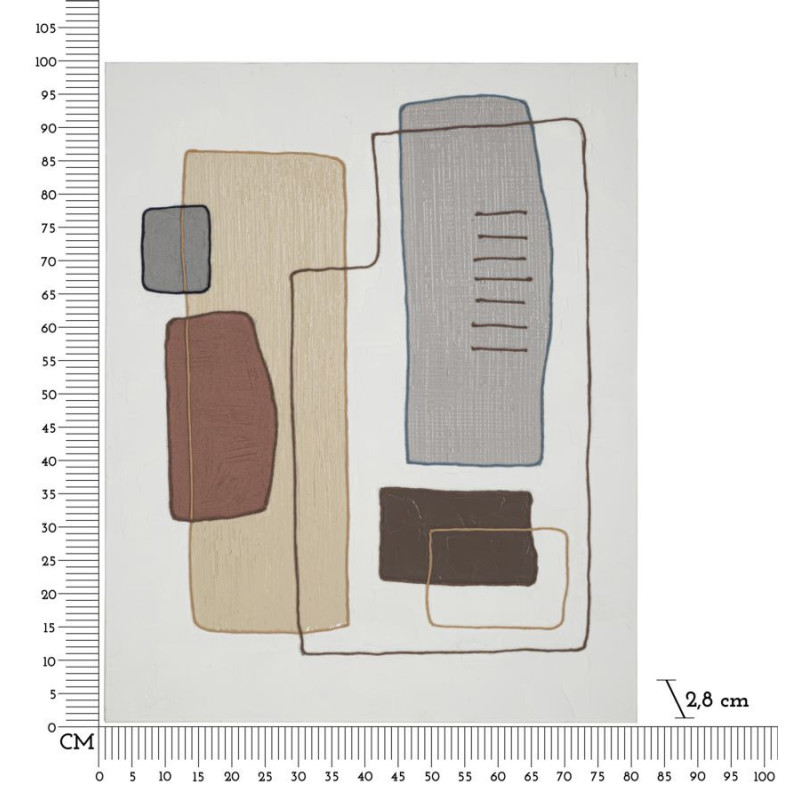 Dipinto Su Tela Paint -b- cm 80x2,8x100