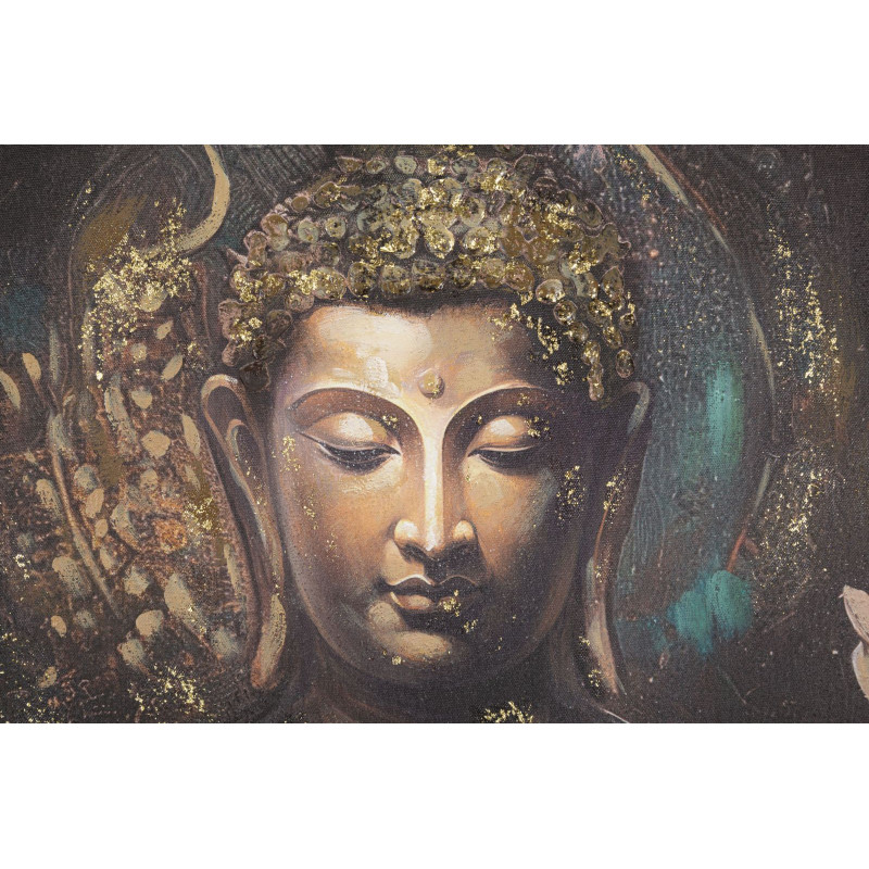 Dipinto Su Tela Buddha -a- cm 100x3x100