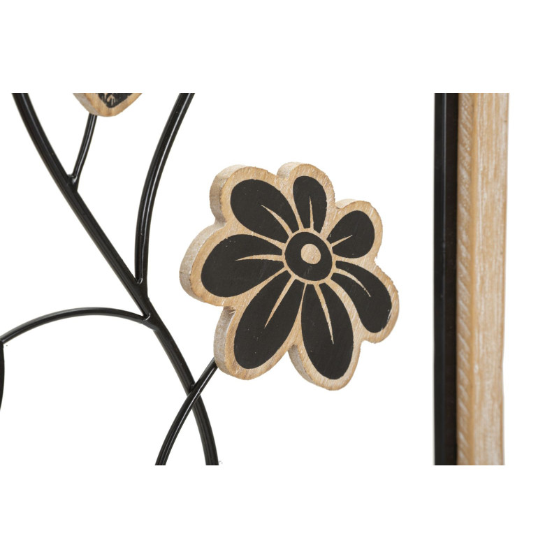 Pannello In Ferro E Legno Girish -a- cm 30x2,5x60
