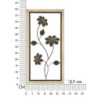 Pannello In Ferro E Legno Girish -b- cm 30x2,5x60