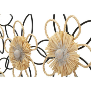Zoom Pannelo In Ferro E Raffia Flow cm 60x4x35