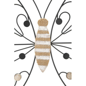 Zoom Pannello In Ferro E Legno Butterfly cm 39,5x1,5x33,5 Min 2