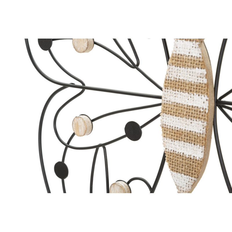 Pannello In Ferro E Legno Butterfly cm 39,5x1,5x33,5 Min 2
