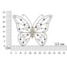 Pannello In Ferro E Legno Butterfly cm 39,5x1,5x33,5 Min 2