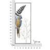 Pannello In Ferro Parrot cm 28,6x2,5x74,3