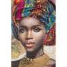Dipinto Su Tela Con Cornice Deva -b- cm 82x4,5x122