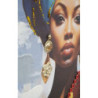 Dipinto Su Tela Con Cornice Daphne -b- cm 52x4,5x152