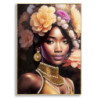 Dipinto Su Tela Con Cornice Zena -a- cm 72x4,5x102