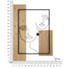 Pannello Da Muro Faces Ferro E Wood cm 63x2x90