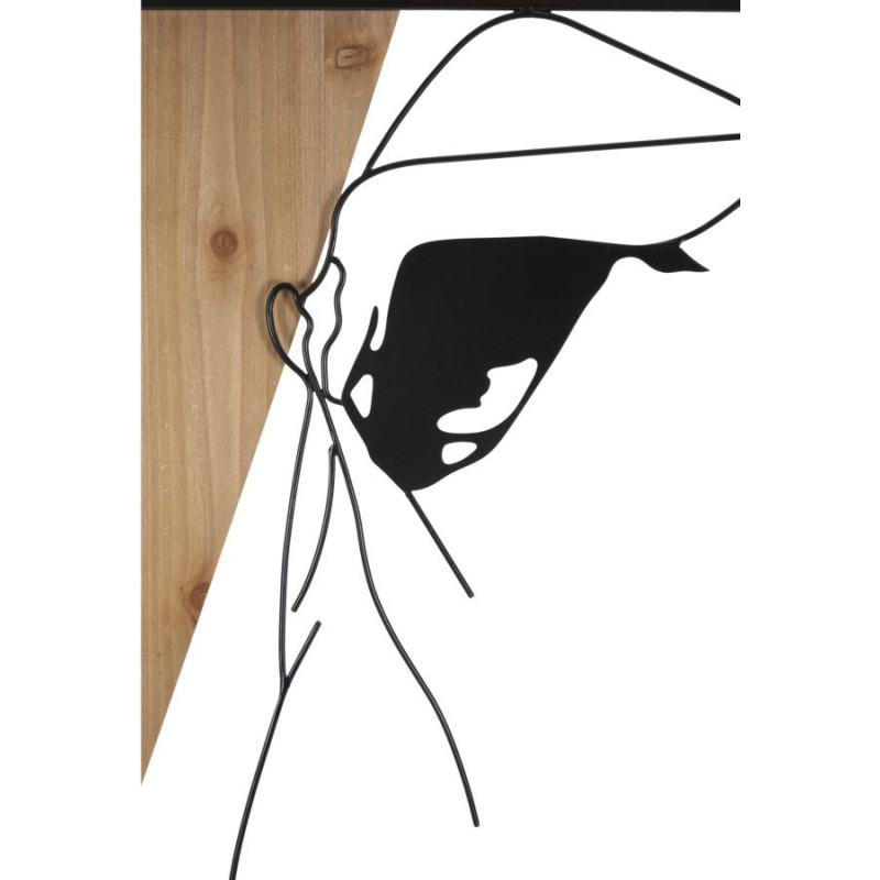 Pannello Da Muro Strip -b- Ferro E Wood cm 50x2x90