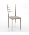 Sedia Just in pelle sintetica- set da 4 tortora