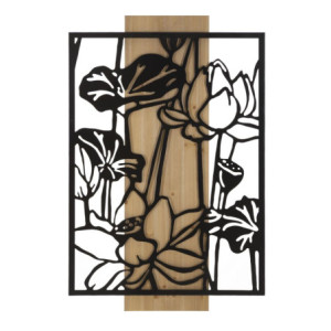 Pannello Da Muro Lotus Ferro E Wood cm 60x2x90