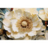Dipinto Su Tela Laccato Narcy -b- Con Cornice cm 82x4x82