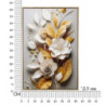 Dipinto Su Tela Laccato Flora Con Cornice cm 42x3,5x62