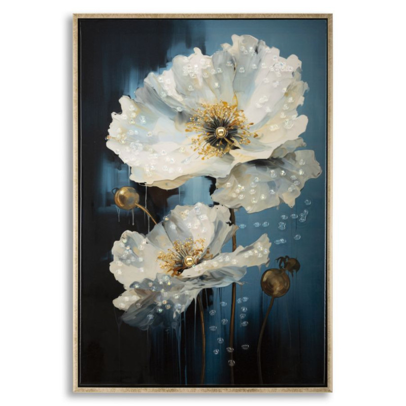 Dipinto Su Tela Laccato Bluey Con Cornice cm 42x3,5x62