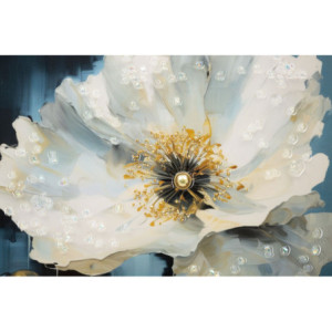 Zoom Dipinto Su Tela Laccato Bluey Con Cornice cm 42x3,5x62